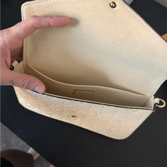 Louis Vuitton Monogram Cream Wristlet - Picture 7 of 13